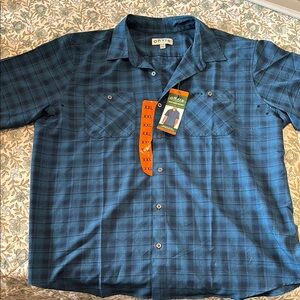 Orvis Blue Casual Button Down Shirt